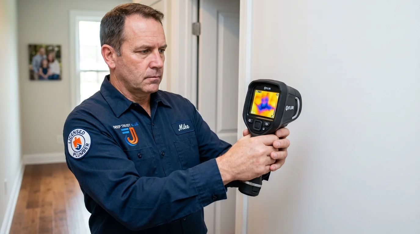 Thermal imaging leak detection by Johns Plumbing LLC in Lawrence